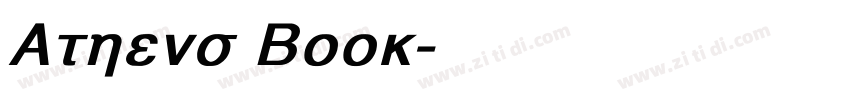 Athens Book字体转换